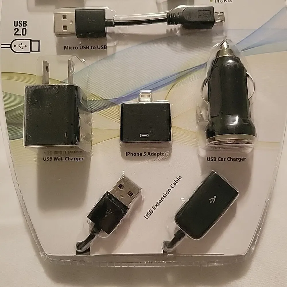 Takashi Charger Pro All-in-One USB Charger Kit 8 Pieces Accessories